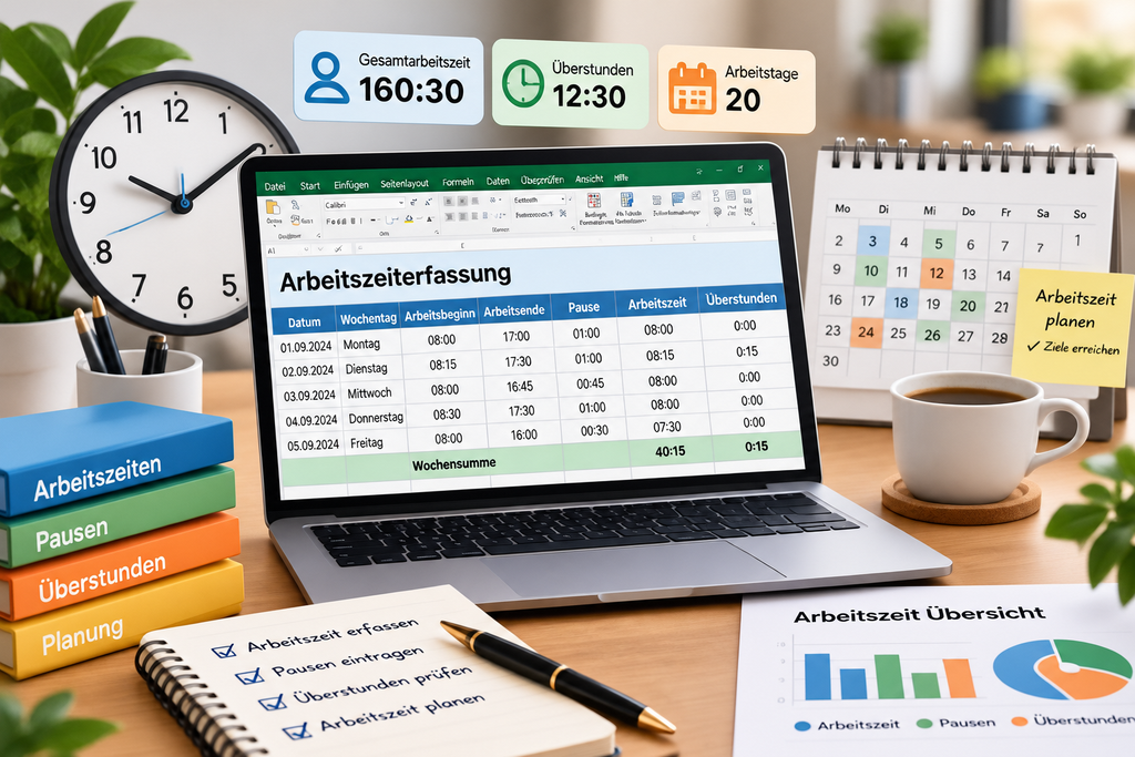 Arbeitszeit dokumentieren und Arbeitsstunden planen